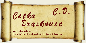 Ćetko Drašković vizit kartica